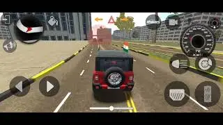 Thar red modified Indian car simulator game #car #tharlover 