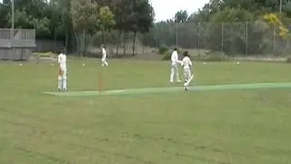 Ben hitting a four