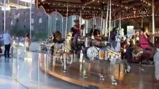 Enjoying Jane's Carousel in Brooklyn