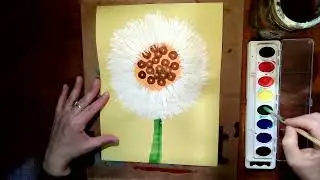 FORK flower painting art
