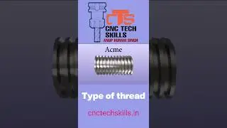 Type of threading on cnc machine #cnctechskills #automobile #engineering