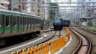 相鉄12000系 12104F ATACS踏切制御試験に伴う板橋留置線送り込み回送 板橋駅到着