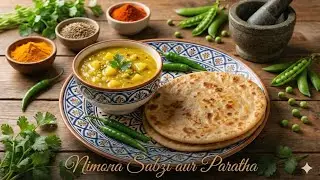 Gaon Style Nimona ki Sabji 😋 | Matar Nimona Recipe | Desi Taste #recipes #cooking #nimonarecipe 