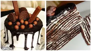 Chocolate Crepe Cake | Eggless Chocolate Cake | No Bake, No egg Cake Recipe