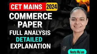 HSSC CET Commerce Mains Previous Year Paper | Full Bilingual Solution Part 2 | Neetu Ma&rsquo;am Classes