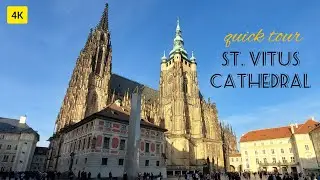 Beautiful St. Vitus Cathedral, Prague.Quick tour in 4 Minutes #4k #ultrahd