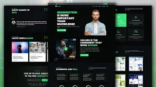 How To Make A Portfolio Website Using HTML CSS JS | Complete Responsive Website Design