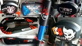 bike full stickering || honda sticker design | bike sticker modified video | ibad auto