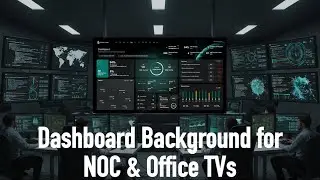 Interactive Dark Dashboard Background for NOC, Meeting Rooms & Office TVs