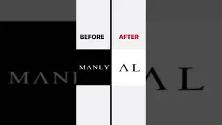 Before After Logo Animation for MANLY fashion brand