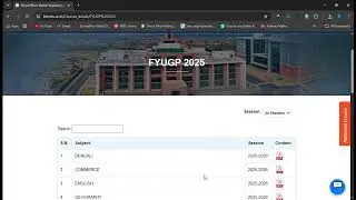 BBMKU SYLLABUS 2025 - 2029