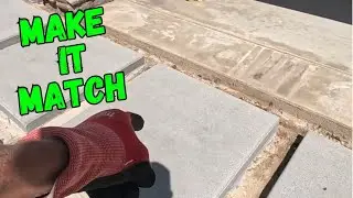 Making Old Concrete Match Topcast or Acid Washed Finish