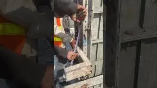 How to Install Fast & Easy Column Formwork #construction #building #civilengineering #concrete