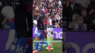 Premier League mascot for the day! ❤️ #premierleague #cpfc #football #footballrebooted