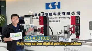 CSJ-A5210JD Pulp egg tray carton digital printing machine #machine #inkjetprinter #digitalprinter