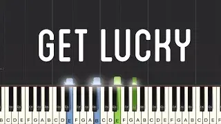 Daft Punk - Get Lucky Piano Tutorial | Medium