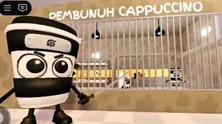 LARI DARI PENJARA CAPUCINO ASSASSINO! PENUH JEBAKAN - Roblox Prison Run Kacau Banget! @ahacilbermain 