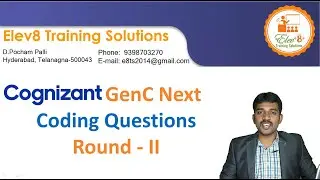 Cognizant Coding Question | GenC Next Coding Questions | Interview Coding Questions || ROUND-II