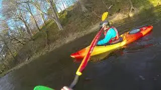 Ethos first kayak paddle on loch then grade 1/2 river rapids