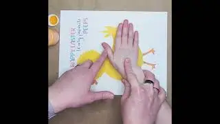 Easter Handprint Art, Easter Chick Handprint Keepsake Craft #handprint #kidscraft #easter