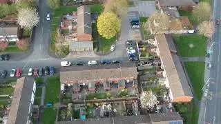 Drone outlook of stockport in lockdown