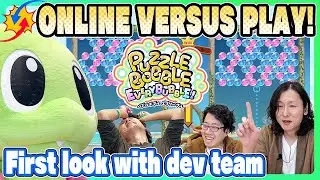 NEW! Puzzle Bobble Everybubble! Online versus play with the dev team [English subs]