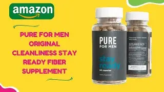 Best Pure for Men Original Cleanliness Stay Ready Fiber Supplement, 60 Vegan Capsules