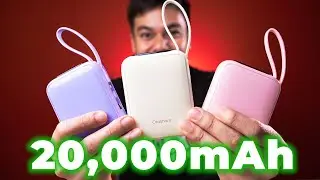 ⚡FAST CHARGING WITH 2 BUILT-IN CABLE?! Orashare PCM20 20,000 mAh Power bank for iPhone & Android!