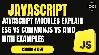 JavaScript Modules Explained 🧩 | ES6 vs CommonJS vs AMD with Examples