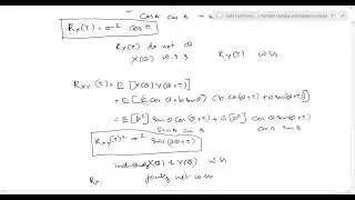 Random Process Stationary Process Problem solving