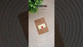 Handmade card for your loved ones | easy gift card ideas #diy #craft #handmade #giftideas #couple