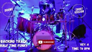 Drumless Half Time Shuffle Backing Track Funk jam