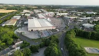 Belmont Industrial Estate & Retail Park Durham Drone Footage UK 4K