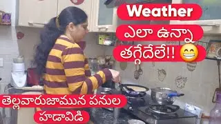 ఇష్టమైన లేకపోయినా పనులు మాత్రం తప్పవు Indian Housewife Rainy Day  Routine Vlog in Telugu 