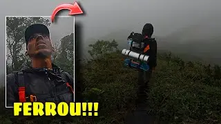 DIA CHUVOSO NA PERIGOSA TRILHA DA FUNICULAR EM PARANAPIACABA - FIM