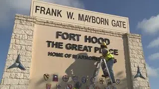 New Fort Hood signage installed at Frank W. Mayborn Gate