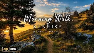 Silent Morning Walk in Mainalo Mountains |Greece |4K HDR | No Music