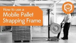 How to use a PVS-2-PET Mobile Pallet Strapping frame - Two vertical straps