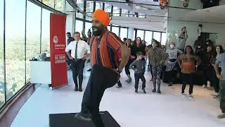 Viral dancer Gurdeep Pandher brings Bhangra to top of the CN Tower