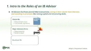 📢 Demystifying M&A Advisors' Roles⭐ from M&A Online Courses of 
