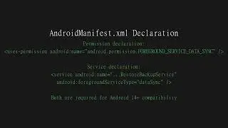 FOREGROUND SERVICE DATA SYNC DEMO