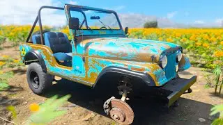 Restoring an Abandoned Jeep Renegade in Forza Horizon 5 | Thrustmaster Wheel & Shifter