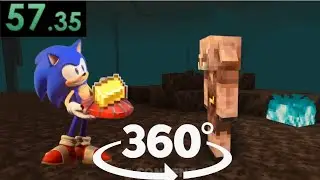 VR 360&deg;  Sonic Prime Speedruns Minecraft