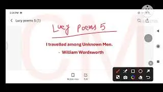 I Travelled Among Unknown Men Lucy Poems 5 by William Wordsworth SLST English 9 & 10