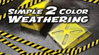 2 Color Weathering Effect - Paint Trick - Super Easy