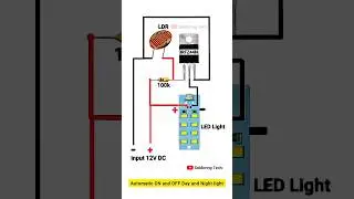 Day and Night automatic ON and OFF circuit #shorts #diy #viral