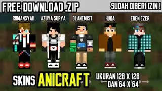 DOWNLOAD SKINPACK ANICRAFT [ Romansyah, Azuya Surya, Huda, Eben Ezer, BlaneMist ]
