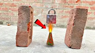 Lock vs Pomegranate Firecracker 🔐🔥 Extreme Experiment!