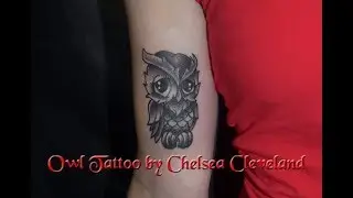 Cute owl tattoo