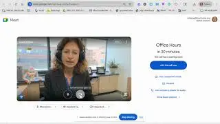 Google Meet for Online Learning and Office Hours